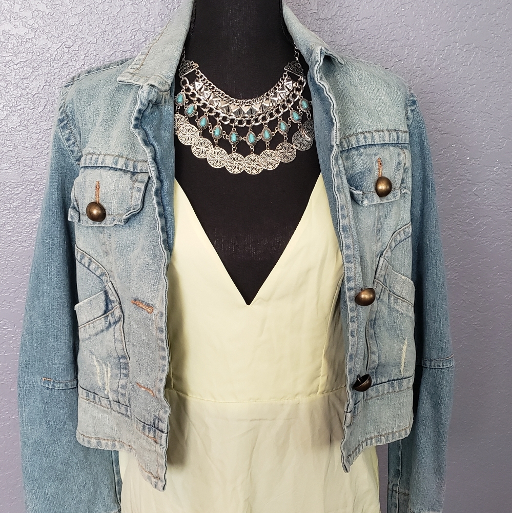 🌼Yellow Plunging Neck Dress🌼